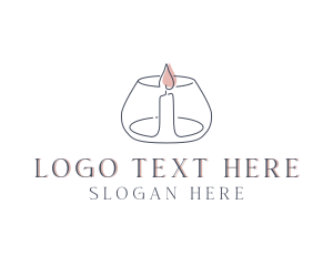 Interior Designer - Candle Spa Decoration logo design