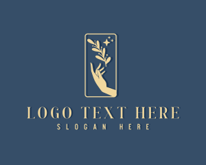 Therapy - Floral Hand Spa logo design
