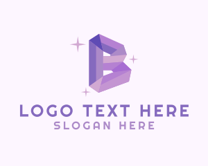 Shiny Gem Letter B Logo