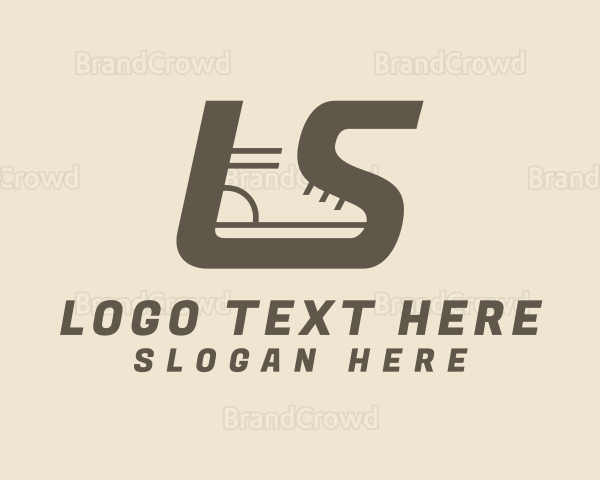 Shoe Monogram Letter LS Logo