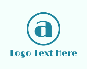 Instagram - Round  Art Deco Letter A logo design