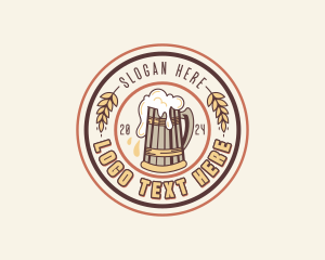 Stein Glass - Pint Beer Pub logo design