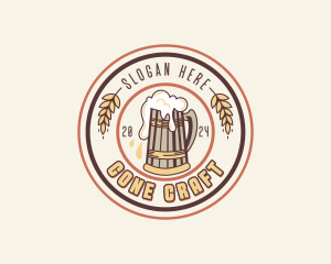 Pint Beer Pub logo design