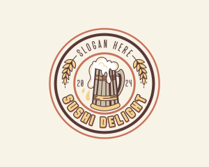 Pint Beer Pub logo design