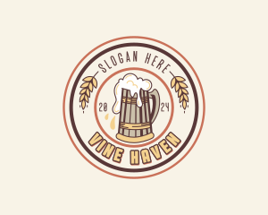 Pint Beer Pub logo design