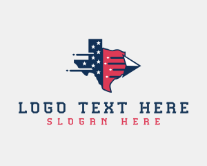 United States - Texas Arrow America logo design