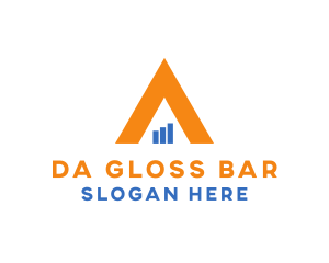 Pyramid Bar Chart logo design