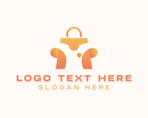 Paper Bag - Fashion T-Shirt Shopping logo design