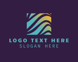 Leaf - Modern Wave Company logo design