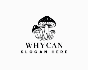 Fungus - Magical Mushroom Stars logo design