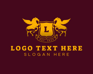 Legal - Pegasus Horse Shield logo design