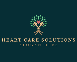 Community Heart Tree logo design