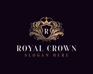 Royal Wreath Shield logo design