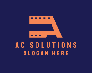 Letter A Film  logo design