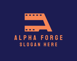 Letter A Film  logo design