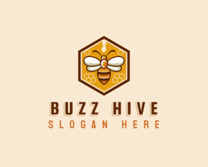 Hive - Bee Hive Honey logo design