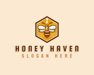 Apiculture - Bee Hive Honey logo design