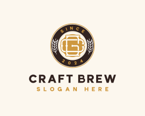 Brewer - Beer Brewery Letter GC logo design