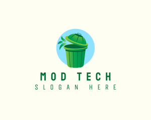 Trash Garbage Bin Logo