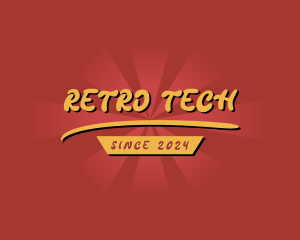 Retro Hipster Business logo design