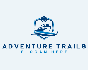 Travel Cruise Boat logo design