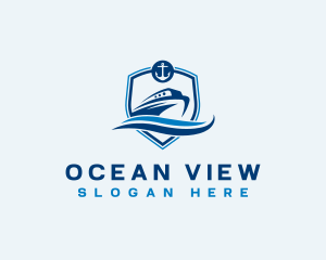 Travel Cruise Boat logo design