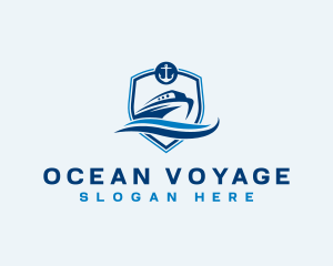 Travel Cruise Boat logo design