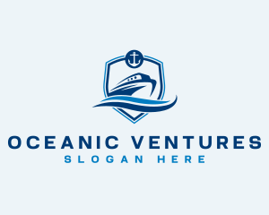 Travel Cruise Boat logo design