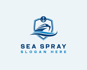 Travel Cruise Boat logo design