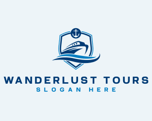 Travel Cruise Boat logo design