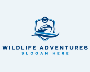 Travel Cruise Boat logo design