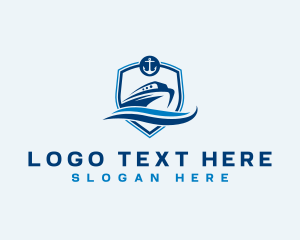 Anchor - Travel Cruise Boat logo design