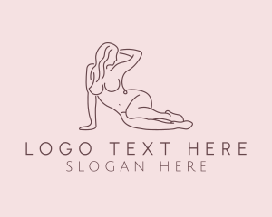 Flawless - Nude Female Model logo design