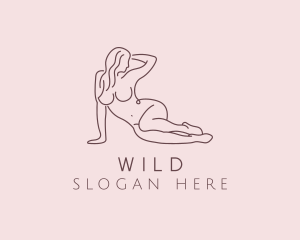 Nude Female Model  Logo