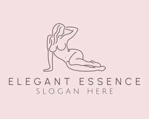 Model - Nude Female Model logo design