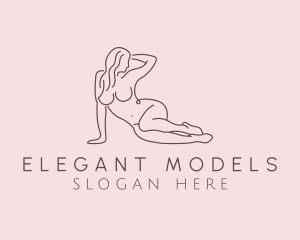 Modeling - Nude Female Model logo design