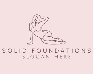 Stripper - Nude Female Model logo design