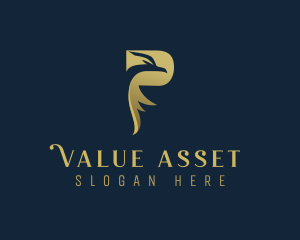 Asset - Bird Eagle Letter P logo design