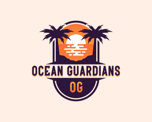 Ocean Beach Getaway logo design