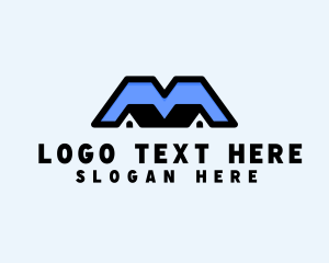 Letter M - Residential Home Letter M logo design