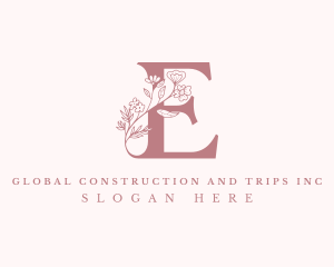 Elegant - Elegant Floral Letter E logo design