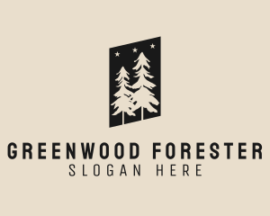 Pine Tree Forest logo design