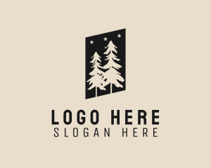 Forestry - Pine Tree Forest logo design