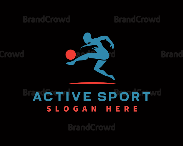 Sport Soccer Player Logo