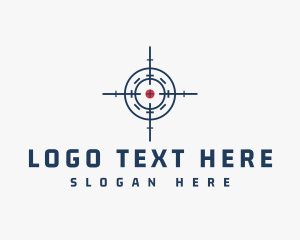 Weapon - Target Mark Crosshair logo design