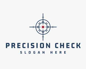 Hunter Target Crosshair logo design