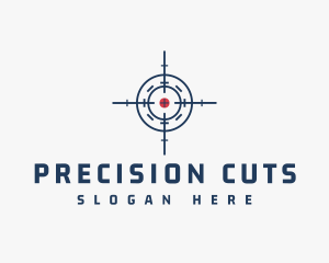 Hunter Target Crosshair logo design