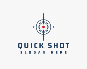 Shot - Target Mark Crosshair logo design