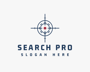 Search - Target Mark Crosshair logo design