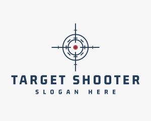 Shooter - Target Mark Crosshair logo design